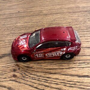 2011 Mattel Hot Wheels Subaru WRX STI Red Diecast Toy Car 1:64 Scale